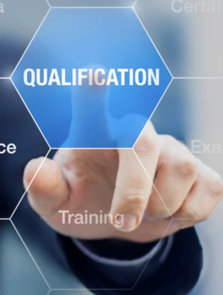 Business professional selecting SBA loan qualification requirements on a digital interface SBA Loans for Small Businesses